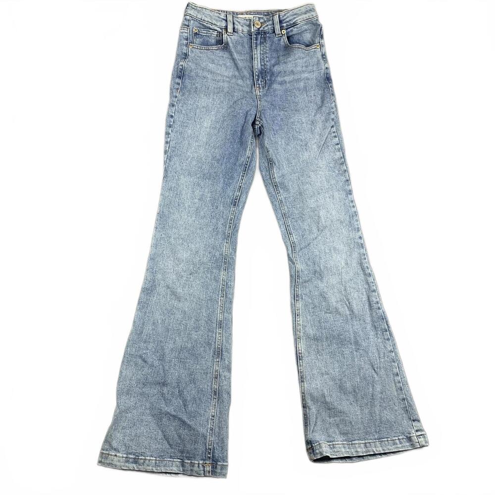 Garage Light Blue Flare Jeans